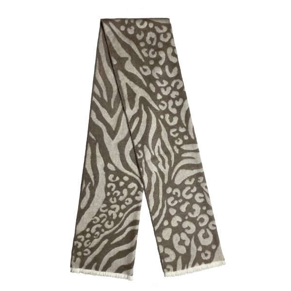 D'aniello - Stola in Alpaca Animalier Beige